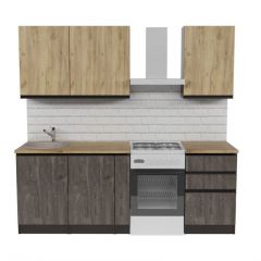 Кухонный гарнитур Адажио стандарт 1600 мм в Соликамске - solikamsk.mebel24.online | фото 3