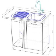 Кухонный гарнитур Амели мега прайм 1500х2700 мм в Соликамске - solikamsk.mebel24.online | фото 18