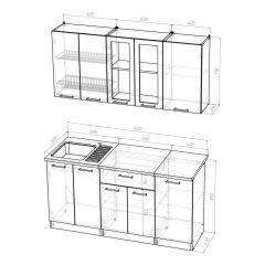 Кухонный гарнитур Инна стандарт 1600 в Соликамске - solikamsk.mebel24.online | фото 3