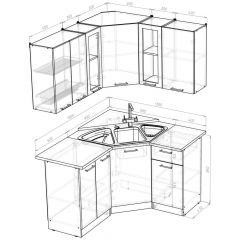 Кухонный гарнитур Лариса оптима 2 1500х1300 мм в Соликамске - solikamsk.mebel24.online | фото 2