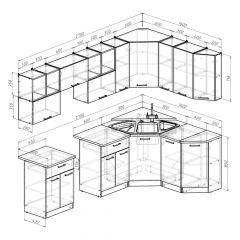 Кухонный гарнитур Лариса оптима 5 2700х1600 мм в Соликамске - solikamsk.mebel24.online | фото 2