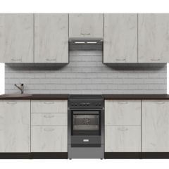 Кухонный гарнитур Лоретта мега 2500 мм в Соликамске - solikamsk.mebel24.online | фото 3