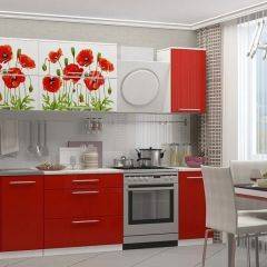 МАКИ КРАСНЫЕ Кухонный гарнитур 2.0 в Соликамске - solikamsk.mebel24.online | фото