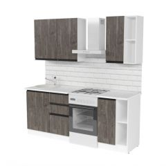 Кухонный гарнитур Ноктюрн медиум 1400 мм в Соликамске - solikamsk.mebel24.online | фото 3