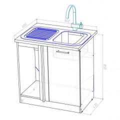 Кухонный гарнитур Ноктюрн прайм 400 1100х2000 мм в Соликамске - solikamsk.mebel24.online | фото 16