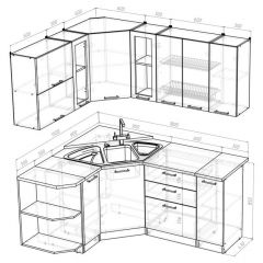 Кухонный гарнитур Паола оптима 1500х1800 мм в Соликамске - solikamsk.mebel24.online | фото 2