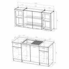 Кухонный гарнитур Сабрина стандарт 1600 в Соликамске - solikamsk.mebel24.online | фото 3