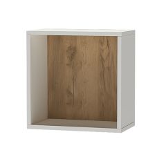 Квадро ПЛ-1 Полка (ЛДСП миндаль/дуб крафт золотой) в Соликамске - solikamsk.mebel24.online | фото