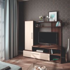 Мини-стенка Линда (ясень шимо темный/светлый) в Соликамске - solikamsk.mebel24.online | фото