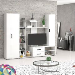 Шкаф Торонто (Белый текстурный) в Соликамске - solikamsk.mebel24.online | фото 2