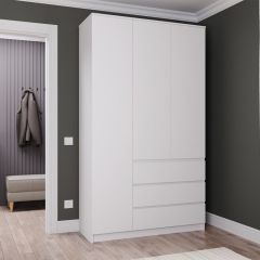 МОРИ МШ 1200.1 Шкаф (белый) в Соликамске - solikamsk.mebel24.online | фото