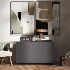 МОРИ МА 900.1 Антресоль/Тумба (графит) в Соликамске - solikamsk.mebel24.online | фото