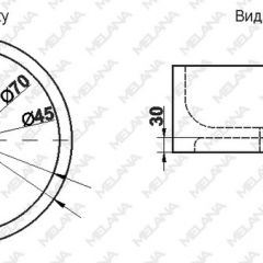 Накладная раковина melana mln-7076b (черная) в Соликамске - solikamsk.mebel24.online | фото 2