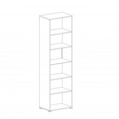 НИЦЦА Гостиная Шкаф-витрина 1 дв в Соликамске - solikamsk.mebel24.online | фото 2
