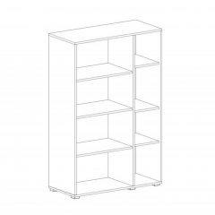 НИЦЦА Гостиная Шкаф-витрина 2 дв в Соликамске - solikamsk.mebel24.online | фото 2