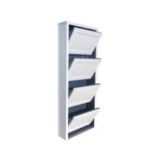 Обувница Комфорт Ф 001 Фасад 3D Жалюзи (4 секции) в Соликамске - solikamsk.mebel24.online | фото