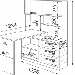 Подростковая Волкер (модульная) в Соликамске - solikamsk.mebel24.online | фото 23