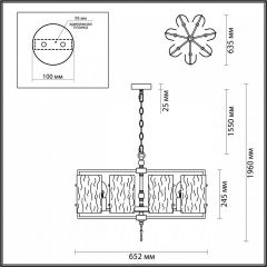 Подвесная люстра Odeon Light Elegante 4878/7 в Соликамске - solikamsk.mebel24.online | фото 4