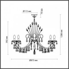 Подвесная люстра Odeon Light Versia 4977/10 в Соликамске - solikamsk.mebel24.online | фото 5
