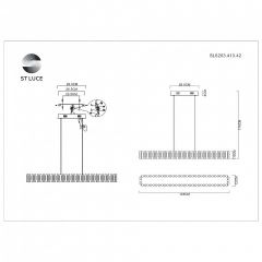 Подвесная люстра ST-Luce Estense SL6203.413.42 в Соликамске - solikamsk.mebel24.online | фото 5