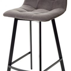 Полубарный стул CHILLI-QB SQUARE графит #14, велюр / черный каркас (H=66cm) М-City в Соликамске - solikamsk.mebel24.online | фото