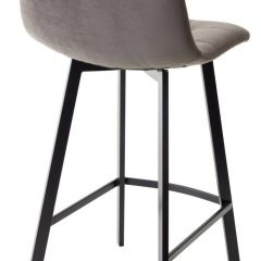 Полубарный стул CHILLI-QB SQUARE графит #14, велюр / черный каркас (H=66cm) М-City в Соликамске - solikamsk.mebel24.online | фото 2