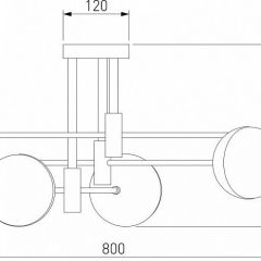 Потолочная люстра Eurosvet Nuvola 70129/6 латунь в Соликамске - solikamsk.mebel24.online | фото 4