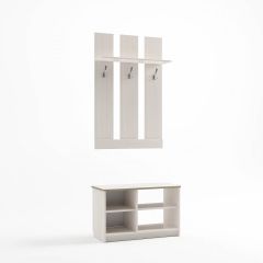 Прихожая Дуэт (Бодега белая) в Соликамске - solikamsk.mebel24.online | фото 2