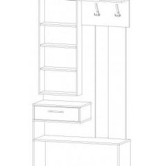 ИНФИНИТИ Прихожая (Секция с зеркалом + шкаф-пенал) в Соликамске - solikamsk.mebel24.online | фото 11