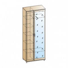 Прихожая Мелисса композиция 1 (Ясень Асахи) в Соликамске - solikamsk.mebel24.online | фото 2