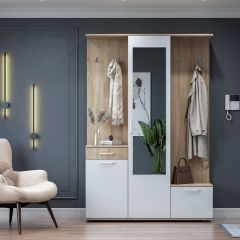 Прихожая ПР 1 (Дуб Сонома/Белый) в Соликамске - solikamsk.mebel24.online | фото