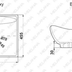 Раковина MELANA MLN-7211 в Соликамске - solikamsk.mebel24.online | фото 2