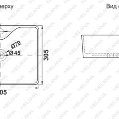 Раковина MELANA MLN-7291X в Соликамске - solikamsk.mebel24.online | фото 2