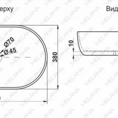 Раковина MELANA MLN-78329 (A500A) в Соликамске - solikamsk.mebel24.online | фото 2