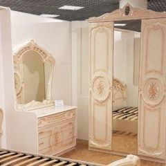 Шкаф 3-х дверный с зеркалами (01.143) Роза (беж) в Соликамске - solikamsk.mebel24.online | фото 3