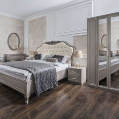 Шкаф 3-х ств с зеркалом Мокко (серый камень) в Соликамске - solikamsk.mebel24.online | фото 3