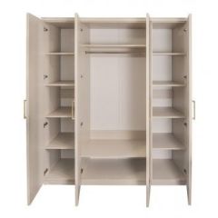 Шкаф 4-х ств с зеркалами Мокко (бежевый) в Соликамске - solikamsk.mebel24.online | фото 2