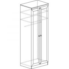 Шкаф для одежды №609 Инна Денвер темный в Соликамске - solikamsk.mebel24.online | фото 3