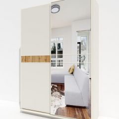 Шкаф-купе 1400 серии SOFT D6+D4+B2+PL2 (2 ящика+1штанга+1 полка) профиль «Капучино» в Соликамске - solikamsk.mebel24.online | фото
