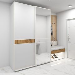 Шкаф-купе 1400 серии SOFT D6+D4+B2+PL2 (2 ящика+1штанга+1 полка) профиль «Капучино» в Соликамске - solikamsk.mebel24.online | фото 4