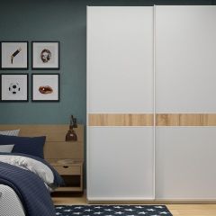 Шкаф-купе 1400 серии SOFT D6+D6+B2+PL3 (2 ящика+2штанги) профиль «Капучино» в Соликамске - solikamsk.mebel24.online | фото 5