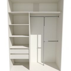 Шкаф-купе 1400 серии SOFT D8+D2+B2+PL4 (2 ящика+F обр.штанга) профиль «Капучино» в Соликамске - solikamsk.mebel24.online | фото 2