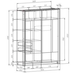Шкаф-купе 1600 с плитой 22 мм ЛИБЕРТИ в Соликамске - solikamsk.mebel24.online | фото 4