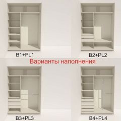 Шкаф-купе 1600 серии SOFT D1+D3+B2+PL1 (2 ящика+1штанга) профиль «Графит» в Соликамске - solikamsk.mebel24.online | фото 5