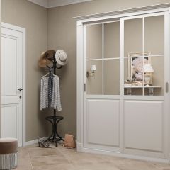 Шкаф-купе 1700 серии NEW CLASSIC K4+K4+B2+PL4 (2 ящика+F обр. штанга) профиль «Капучино» в Соликамске - solikamsk.mebel24.online | фото