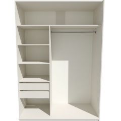 Шкаф-купе 1800 серии SOFT D1+D3+B2+PL1 (2 ящика+1штанга) профиль «Графит» в Соликамске - solikamsk.mebel24.online | фото 2