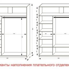 Шкаф-купе 1800 серии SOFT D1+D3+B2+PL1 (2 ящика+1штанга) профиль «Графит» в Соликамске - solikamsk.mebel24.online | фото 6