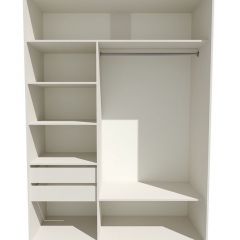 Шкаф-купе 1800 серии SOFT D6+D4+B2+PL2 (2 ящика+1штанга+1 полка) профиль «Капучино» в Соликамске - solikamsk.mebel24.online | фото 2