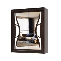 Шкаф-купе Бабочка 1.5 серия Альянс (Венге) в Соликамске - solikamsk.mebel24.online | фото