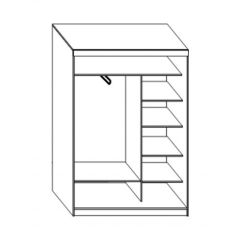 Шкаф-купе ПШ-1.10 Пегас (Венге/Дуб молочный) в Соликамске - solikamsk.mebel24.online | фото 2